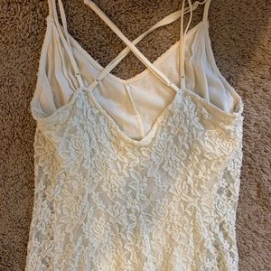 Cream lace dress